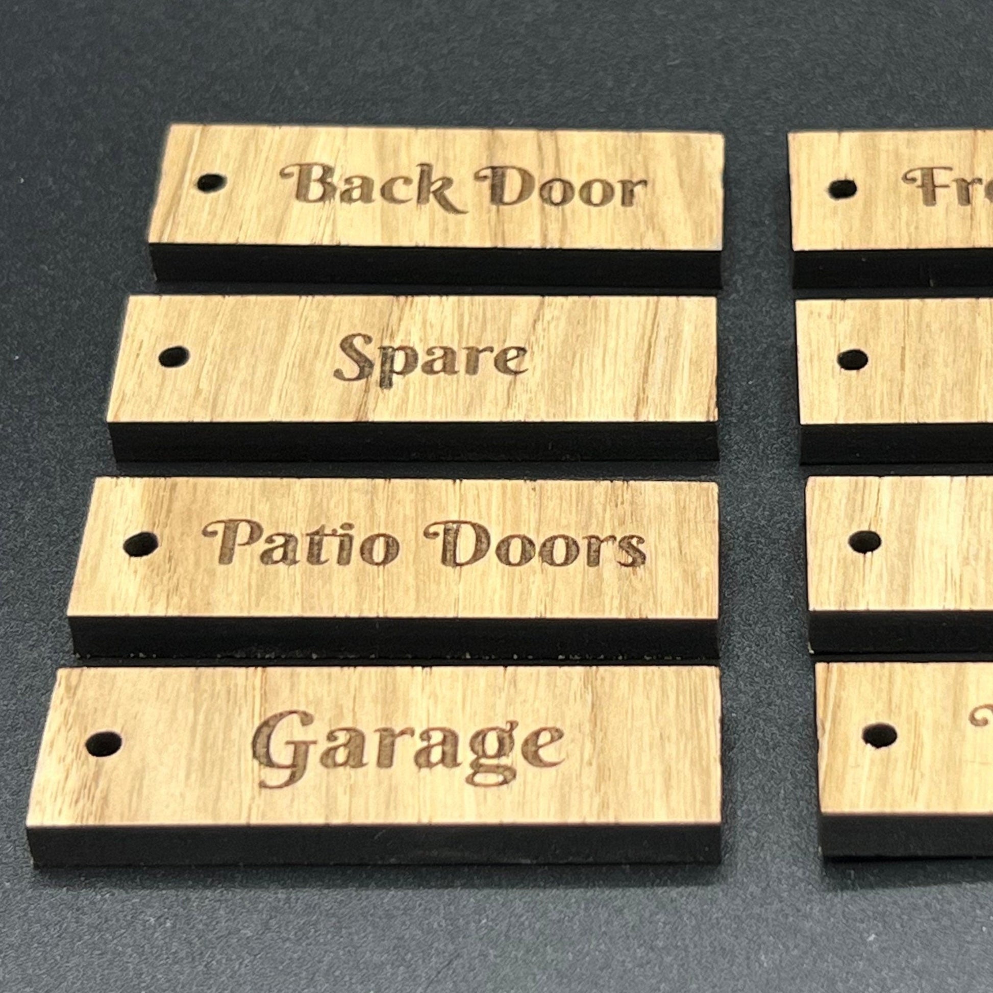 Personalised House Key Tag Keyrings