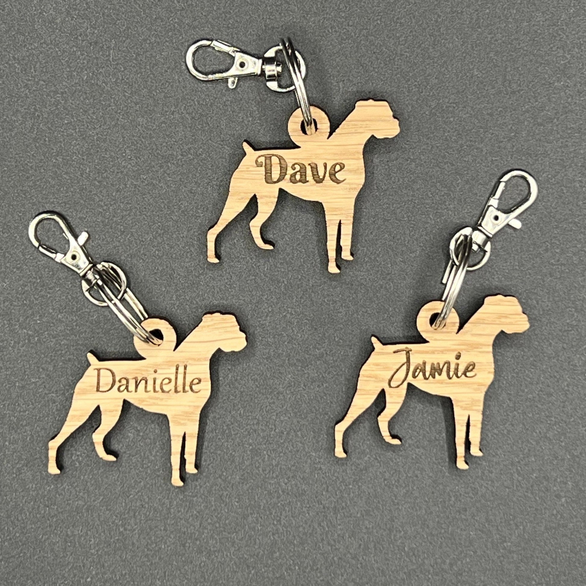 Personalised Boxer Keyring