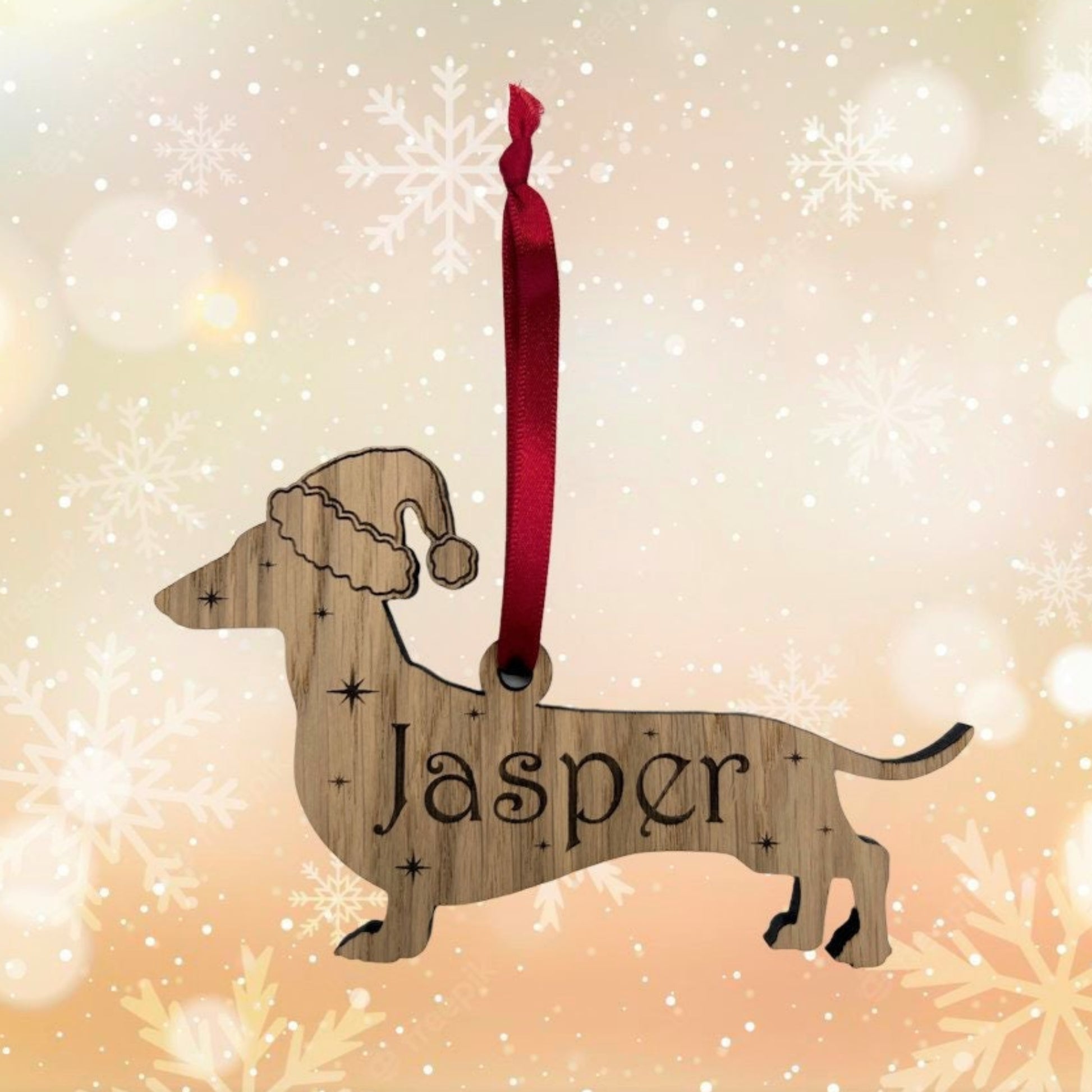 Personalised Dachshund Christmas Tree Decoration