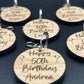 60th Birthday Personalised Keyring