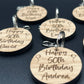 30th Birthday Personalised Keyring