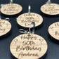 40th Birthday Personalised Keyring 