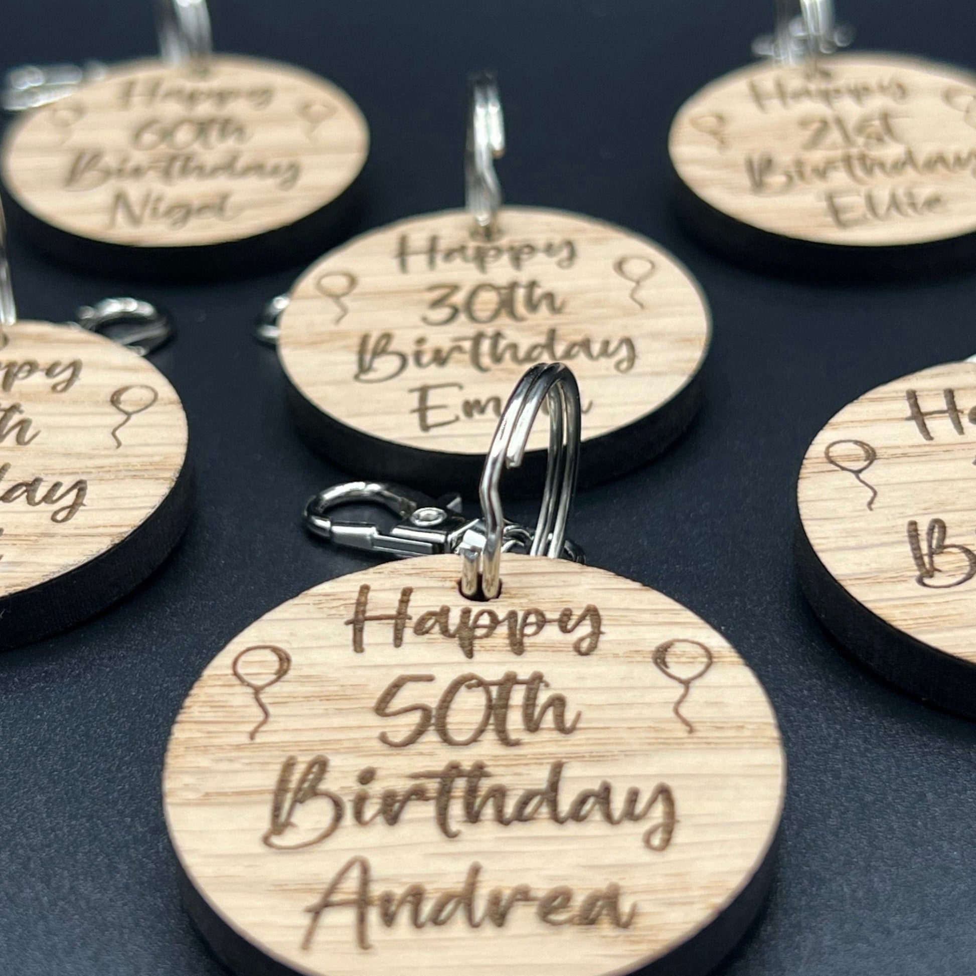 40th Birthday Personalised Keyring 