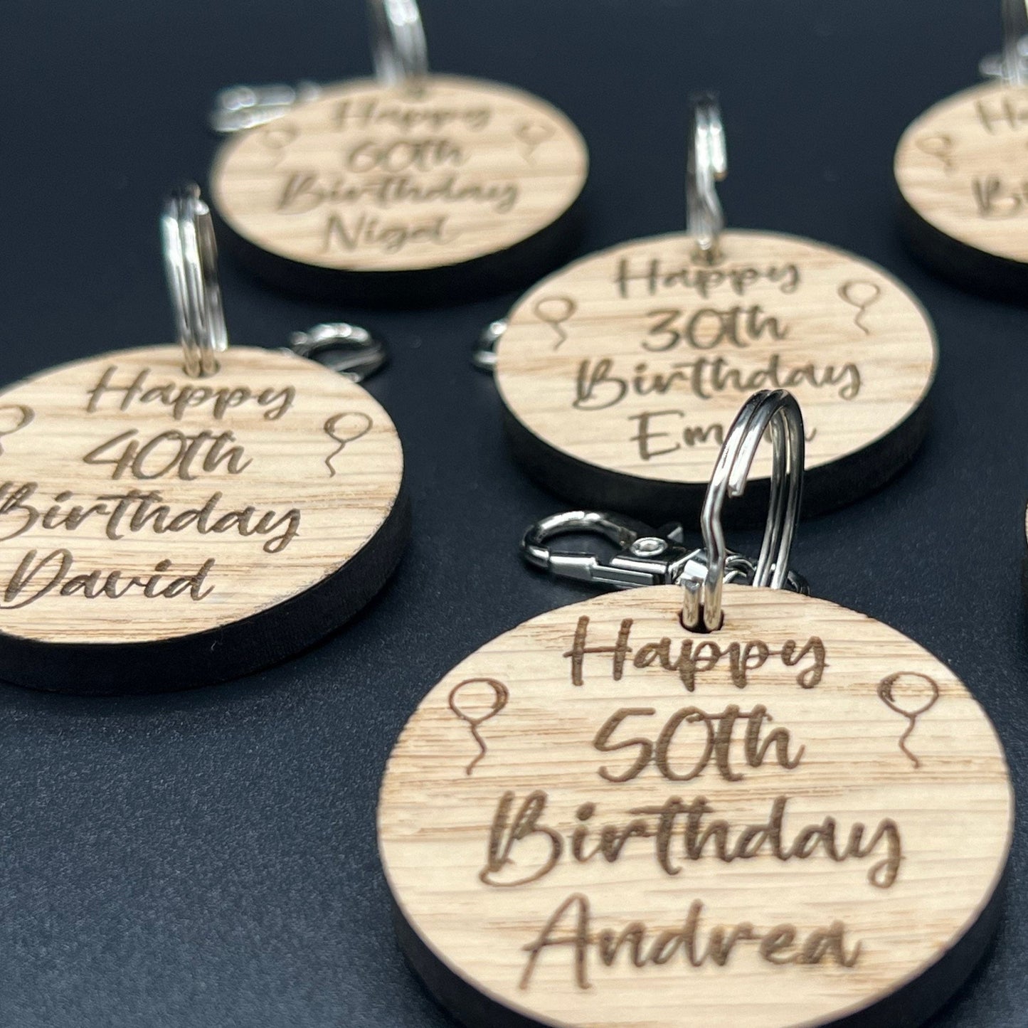18th Birthday Personalised Keyring