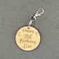 21st Birthday Personalised Keyring 
