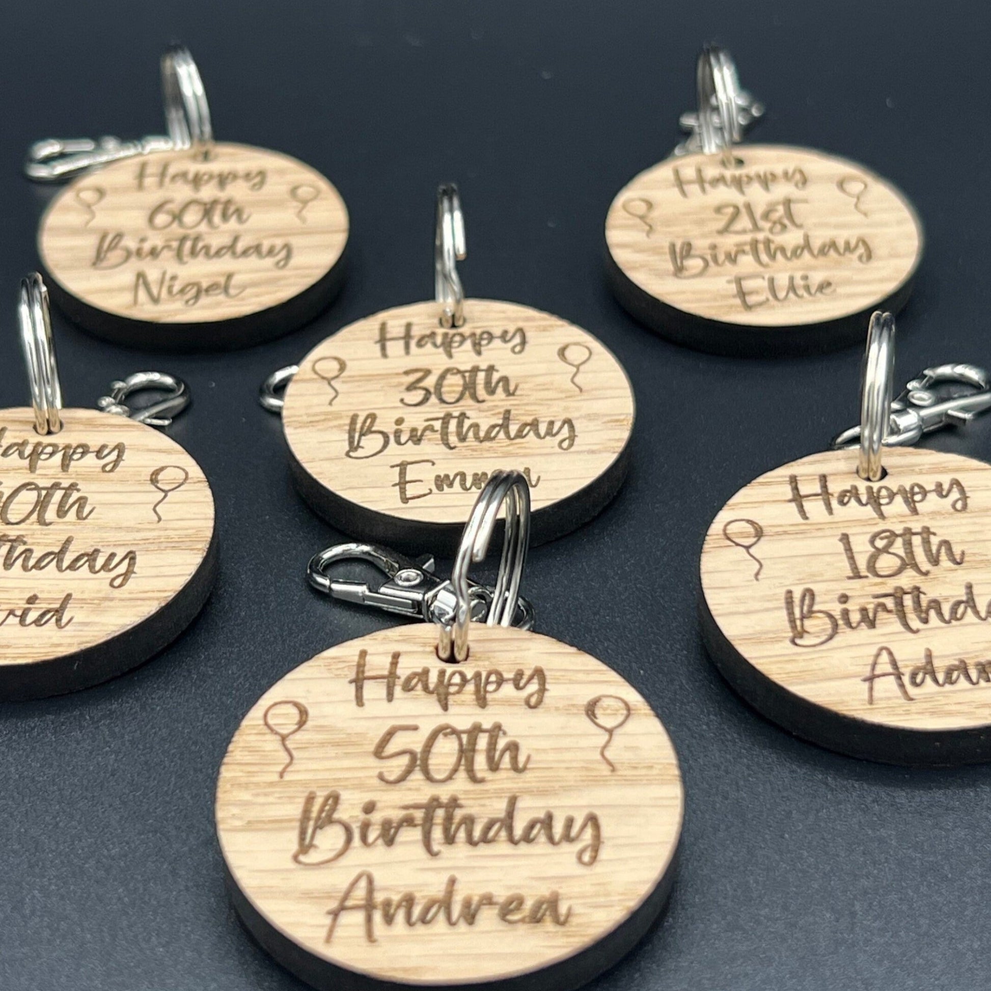 21st Birthday Personalised Keyring 