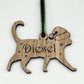 Personalised Cat Christmas Tree Decoration