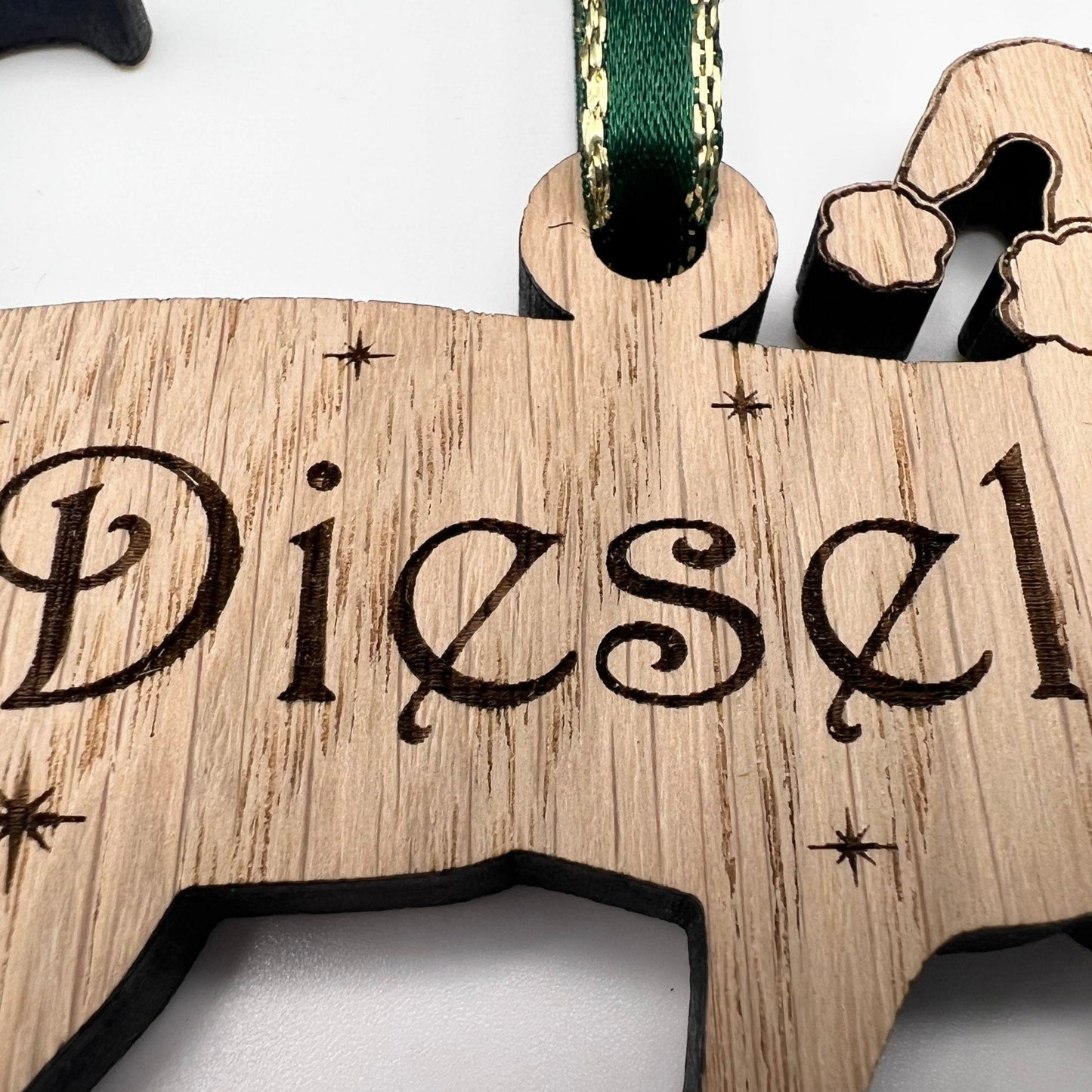 Personalised Cat Christmas Tree Decoration