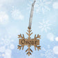 Personalised Snowflake Christmas Tree Decoration