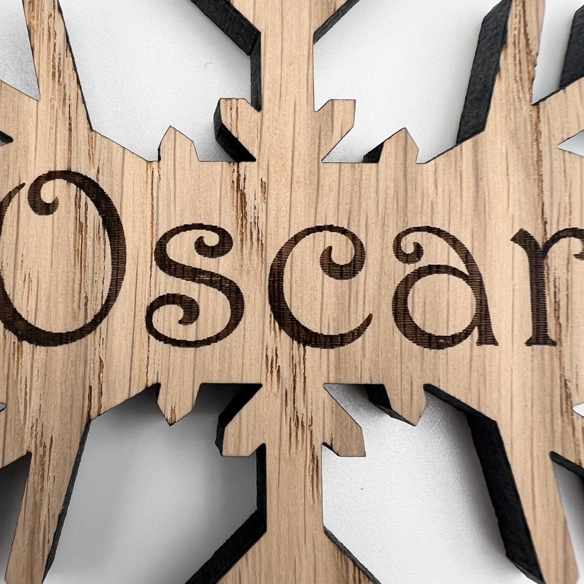 Personalised Snowflake Christmas Tree Decoration