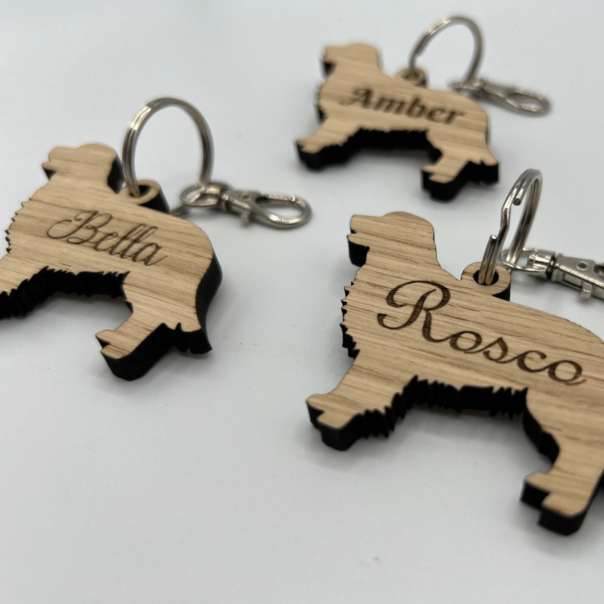 Personalised Golden Retriever Keyring
