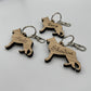 Personalised German Shepherd Keyring