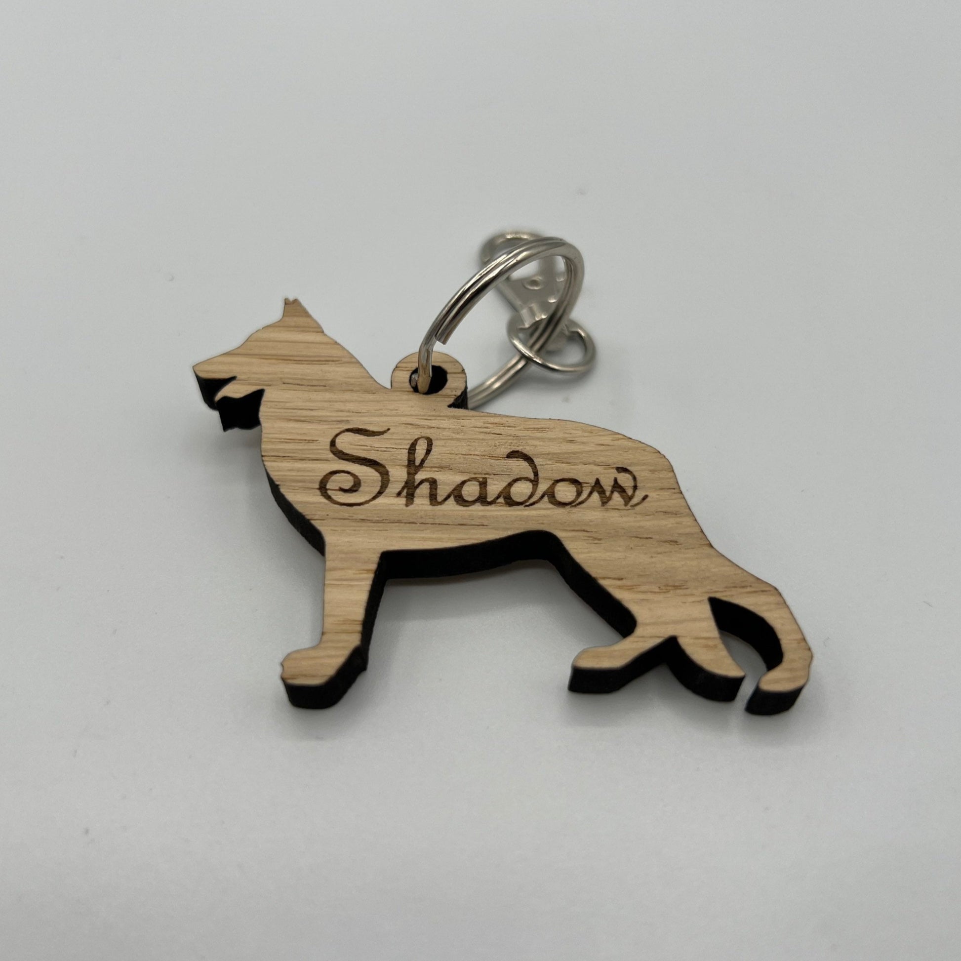 Personalised German Shepherd Keyring