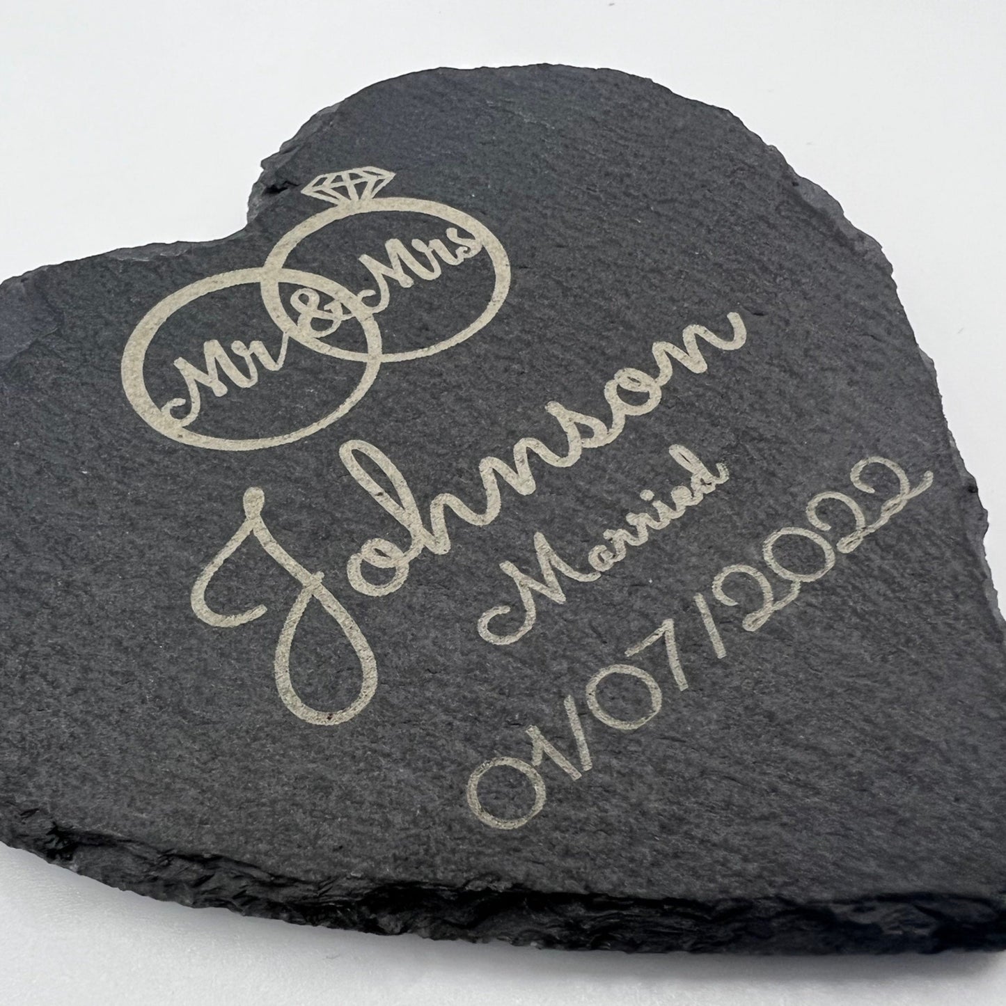 Mr & Mrs Personalised Wedding Coaster