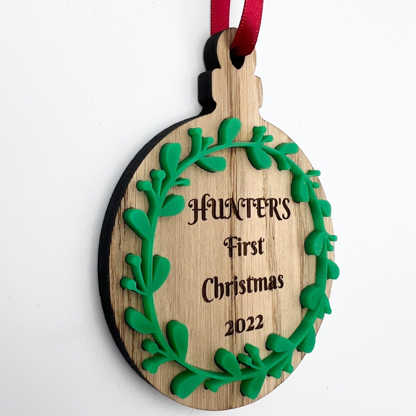 Personalised First Christmas Tree Decoration