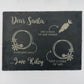 Personalised Slate Christmas Eve Santa Board