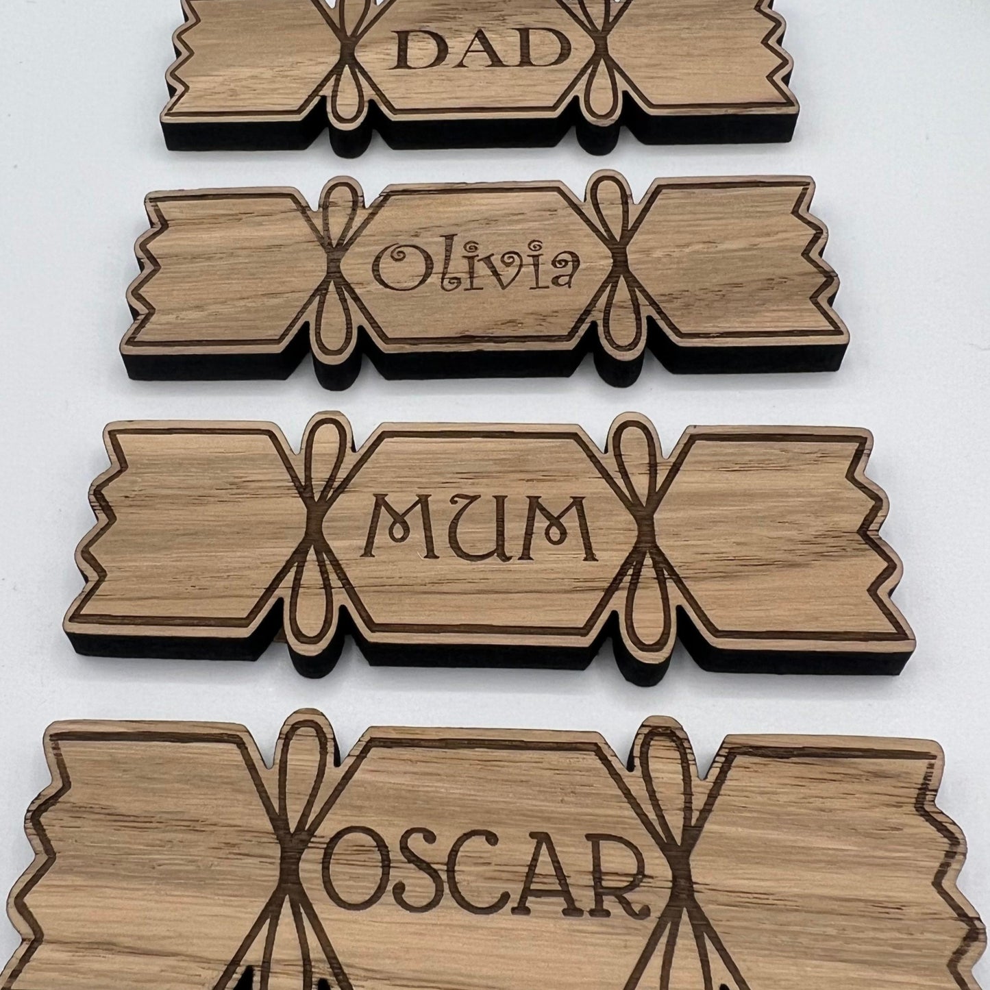 Personalised Cracker Table Names
