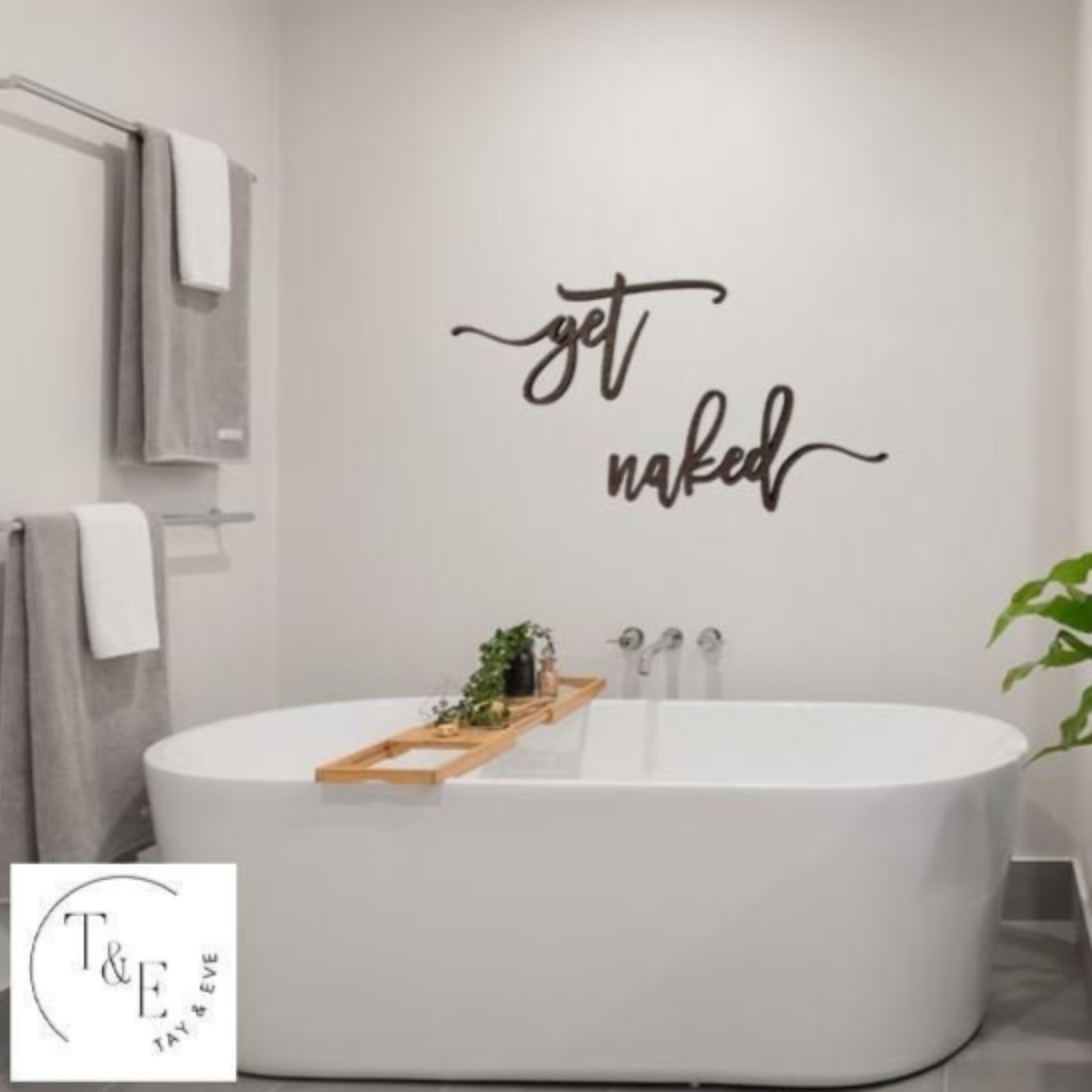 Get Naked Wall Quote Art