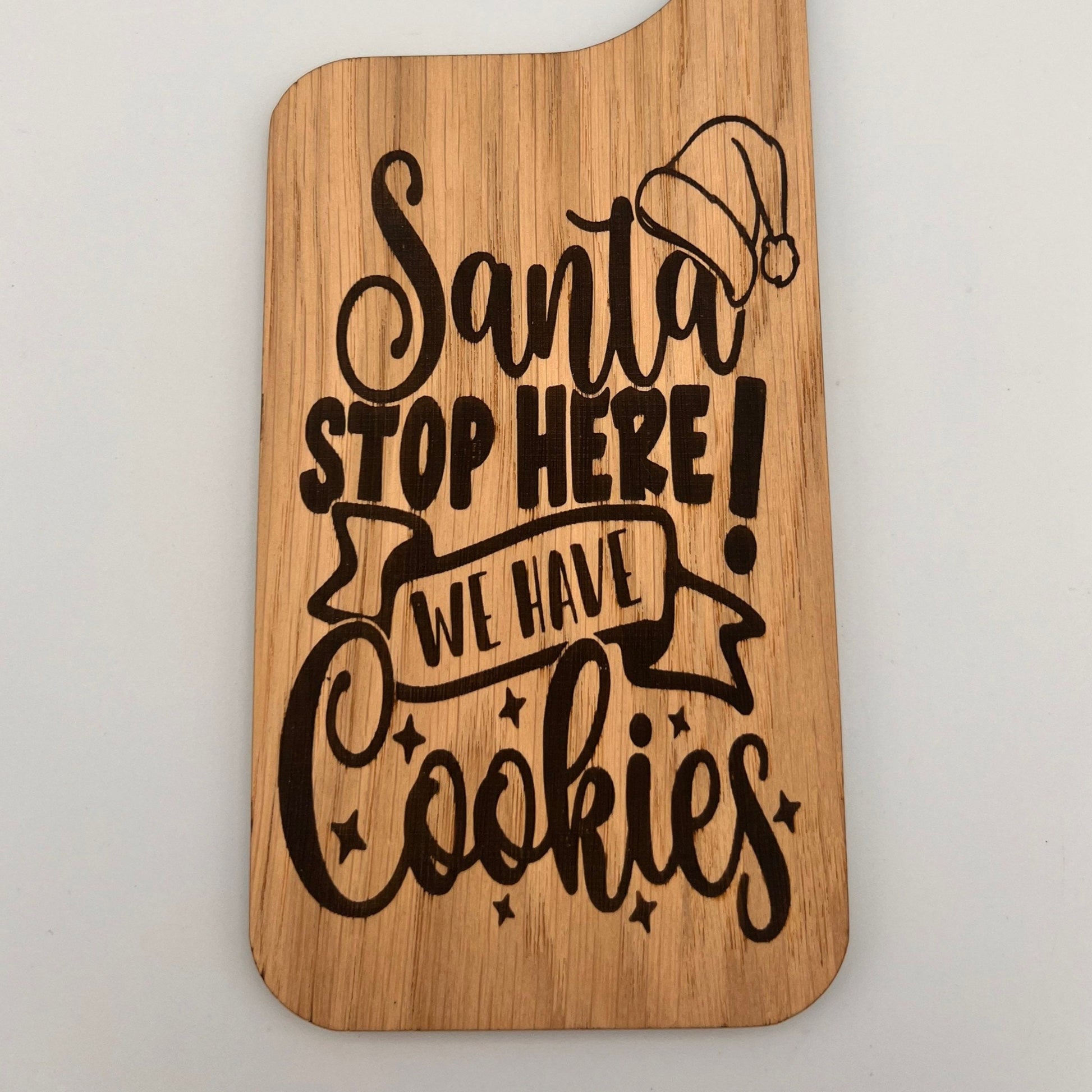 Santa Stop Here We Have Cookies Christmas Door Hanger