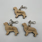 Personalised Golden Retriever Keyring