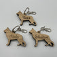 Personalised German Shepherd Keyring