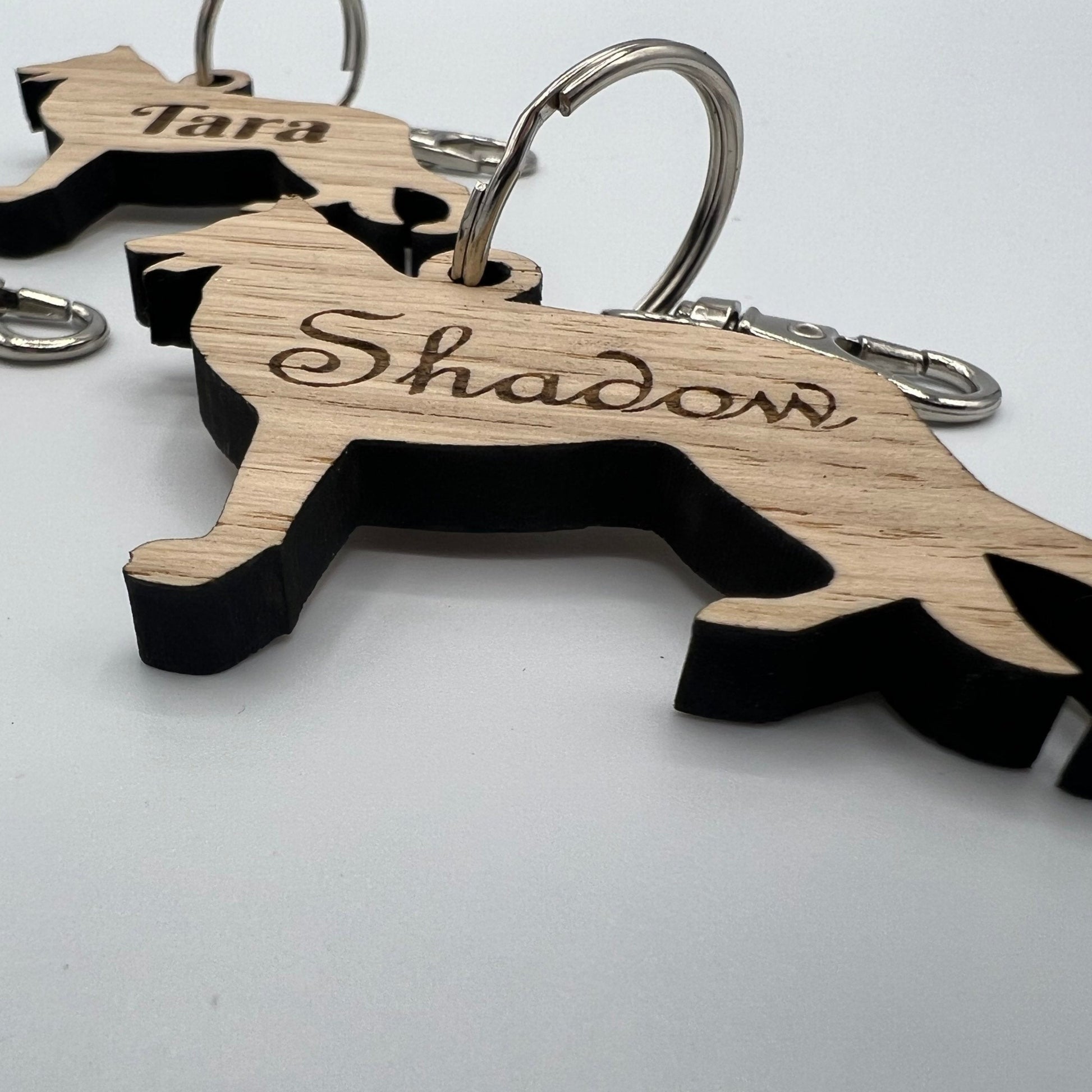 Personalised German Shepherd Keyring
