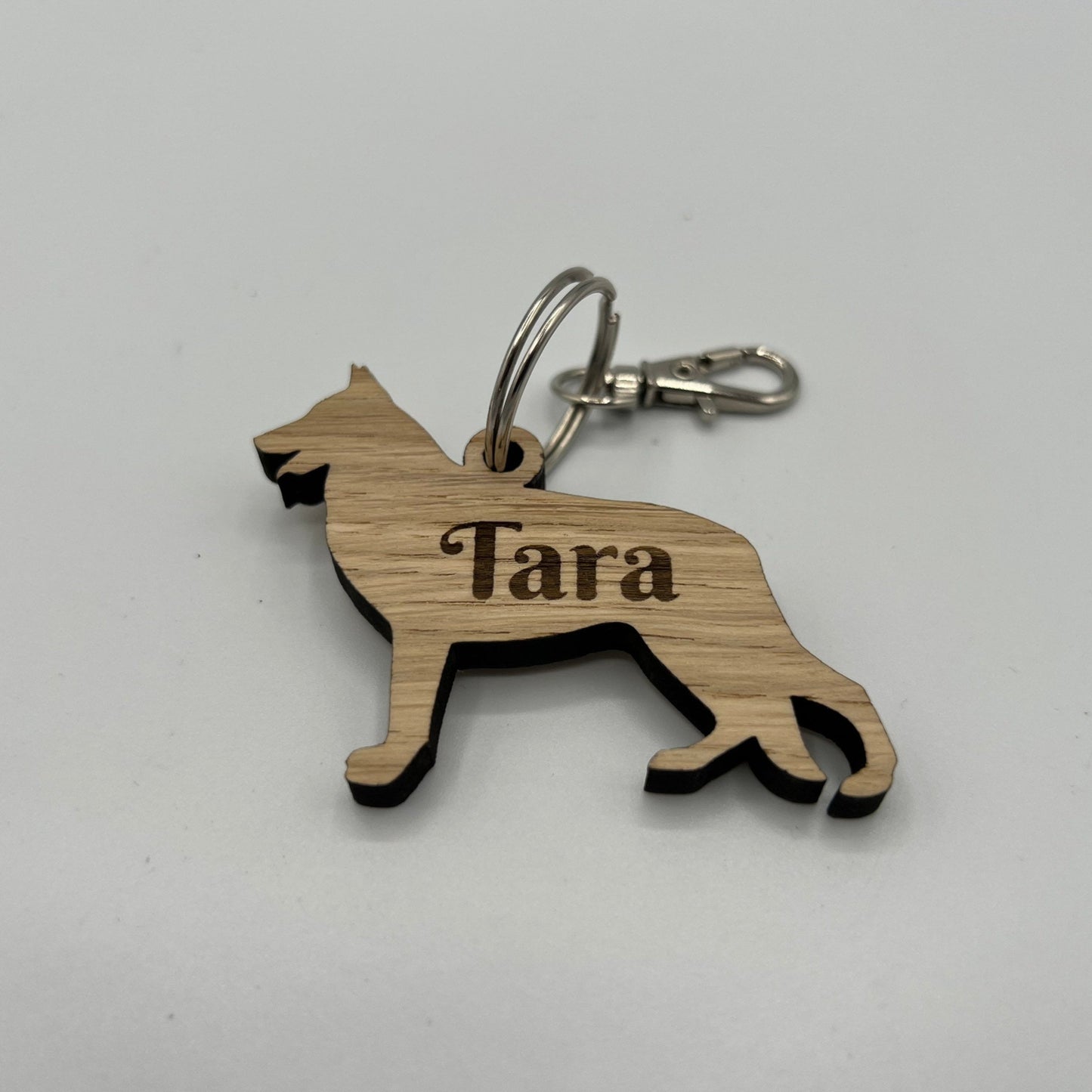 Personalised German Shepherd Keyring