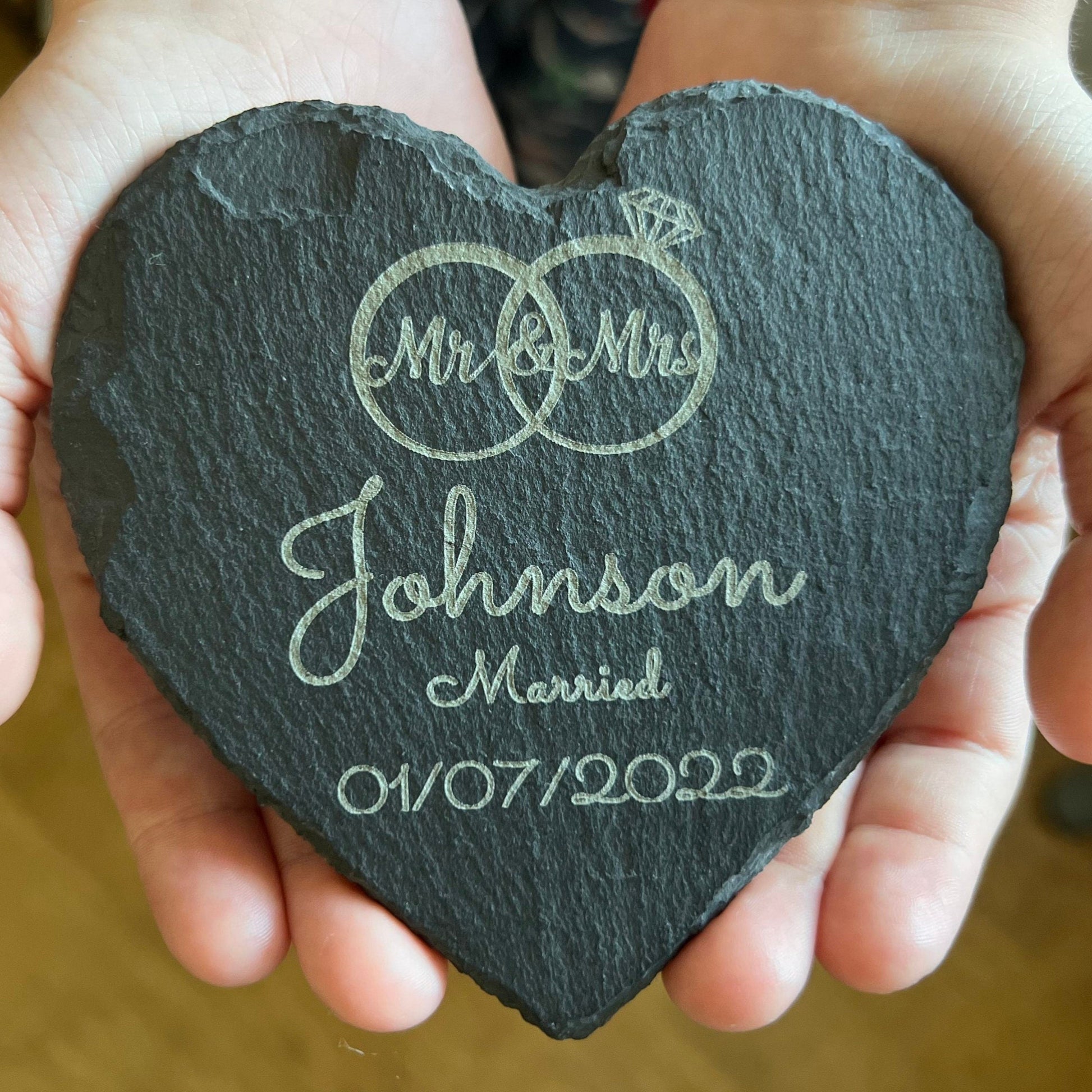 Mr & Mrs Personalised Wedding Coaster