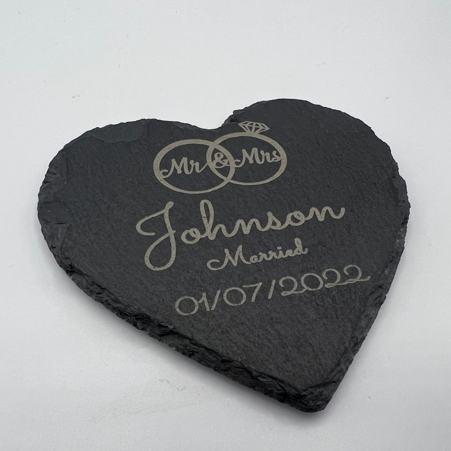 Mr & Mrs Personalised Wedding Coaster