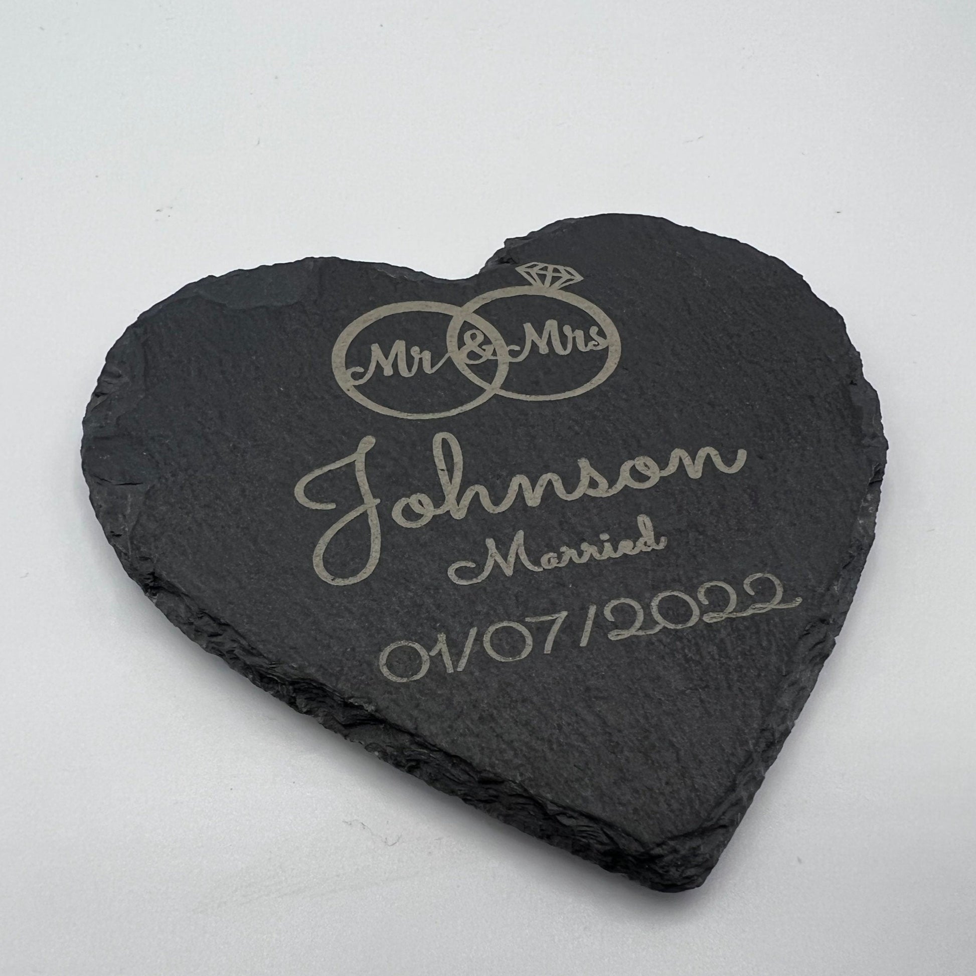 Mr & Mrs Personalised Wedding Coaster