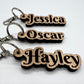 Personalised Name Keyring