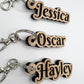Personalised Name Keyring