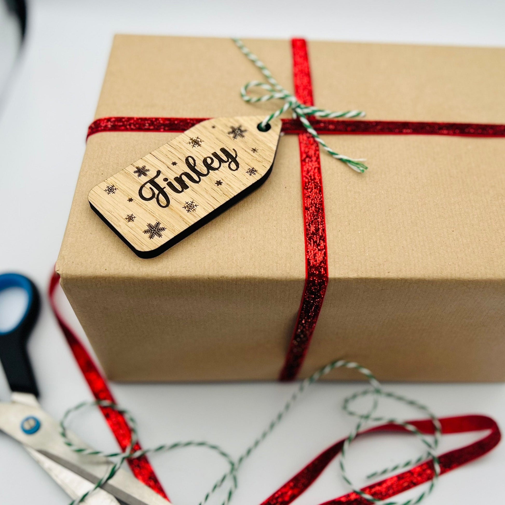 Personalised Wooden Christmas Gift Tags