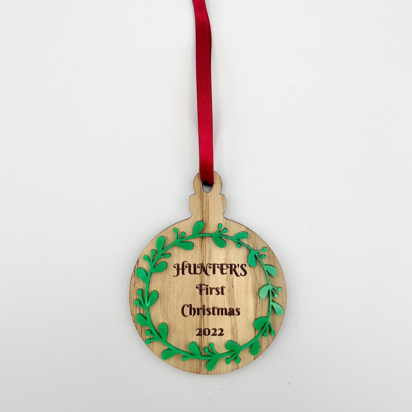 Personalised First Christmas Tree Decoration