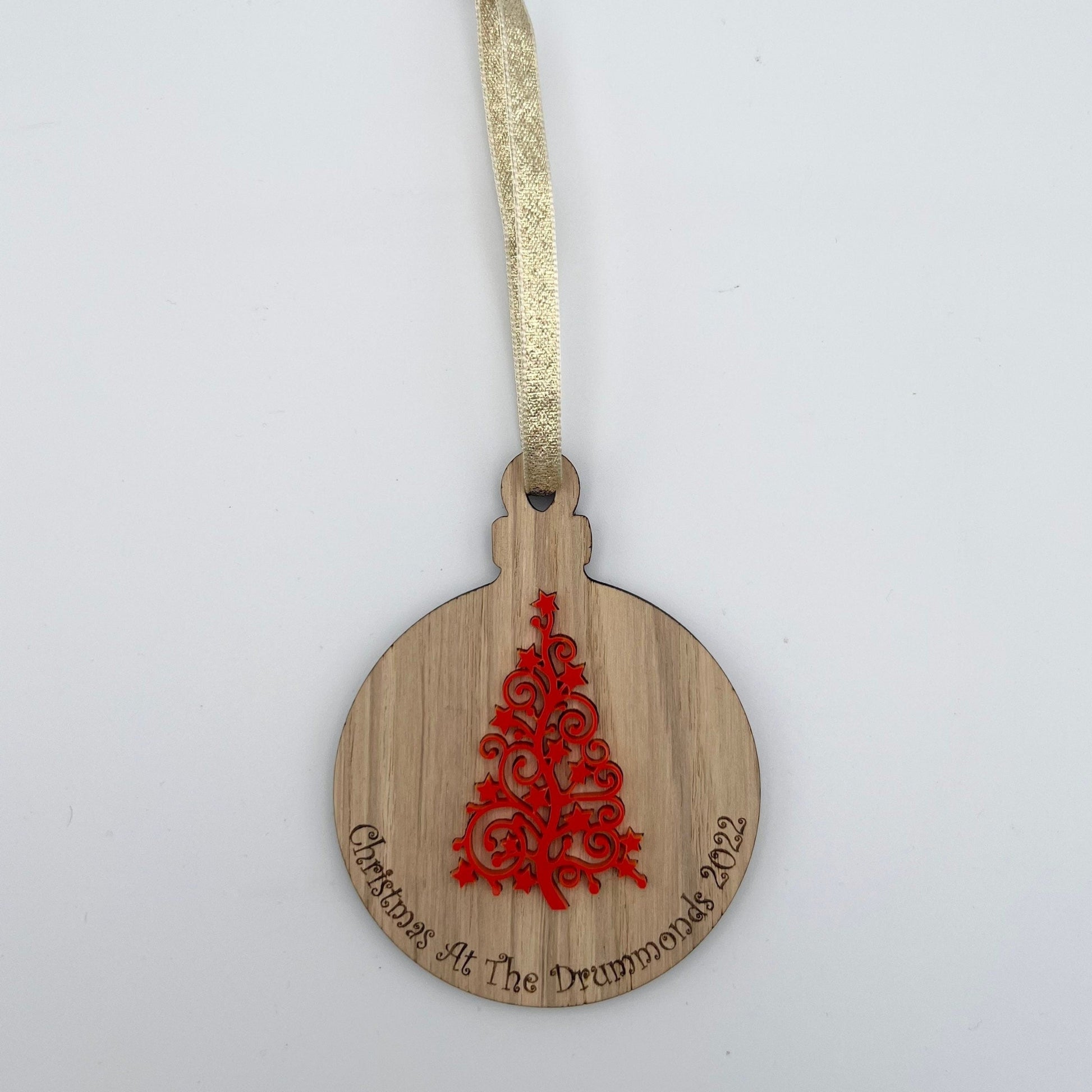 Personalised Family Christmas Tree Decoration 2023