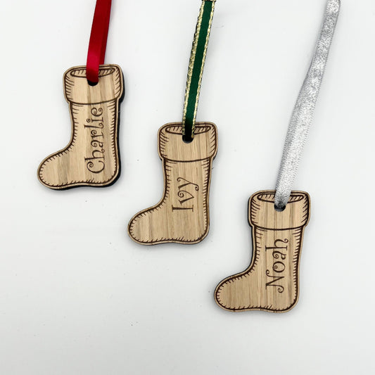 Personalised Stocking Gift Tags