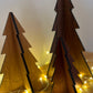 Set of Three Wooden Christmas Trees
