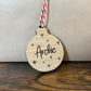 Personalised Wooden Bauble Gift Tags