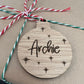 Personalised Wooden Bauble Gift Tags