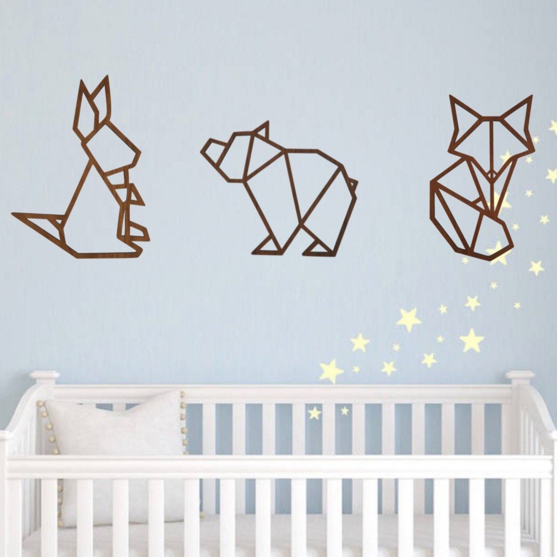 Geometric Wall Art - Forest Animals