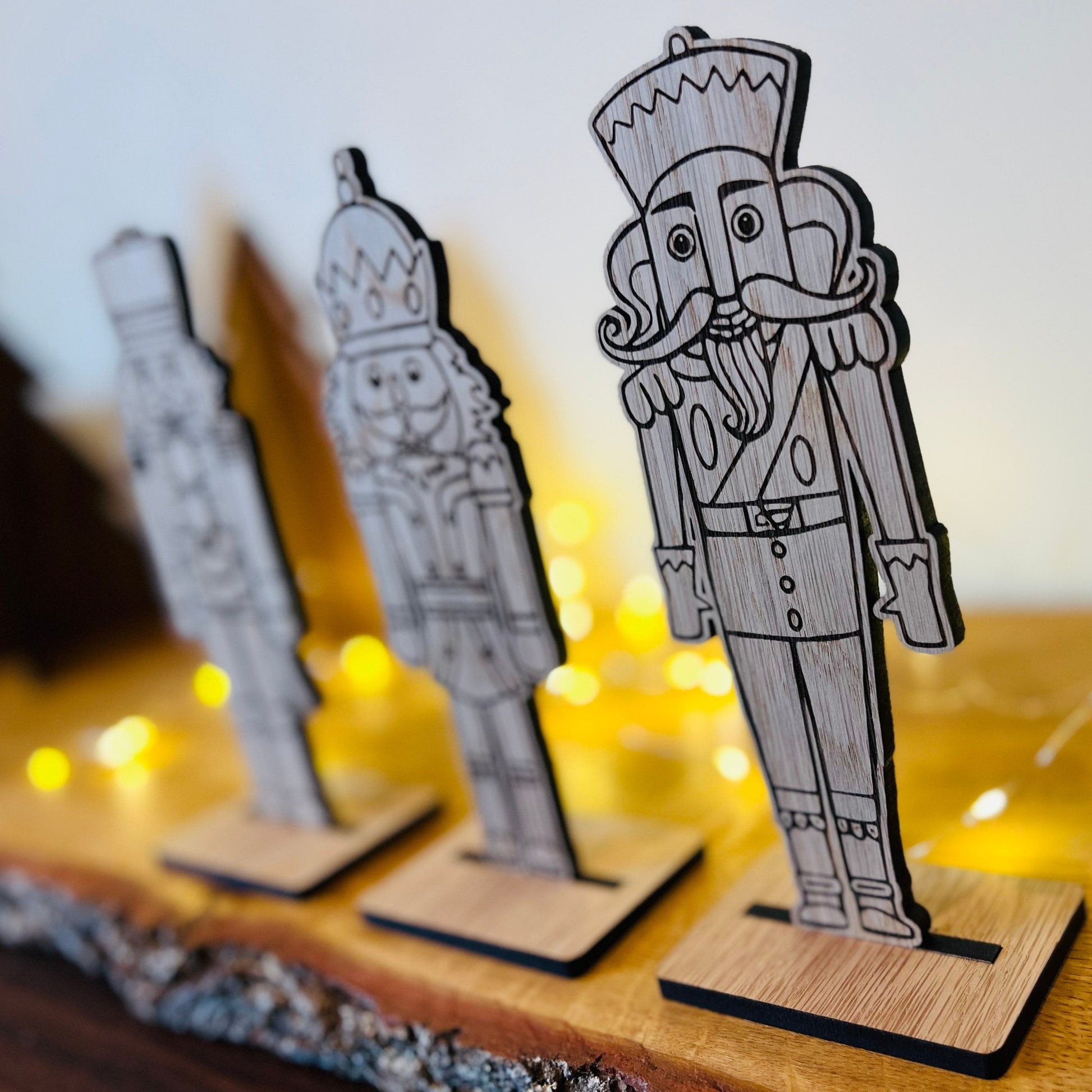 Set of Three Wooden Nutcrackers