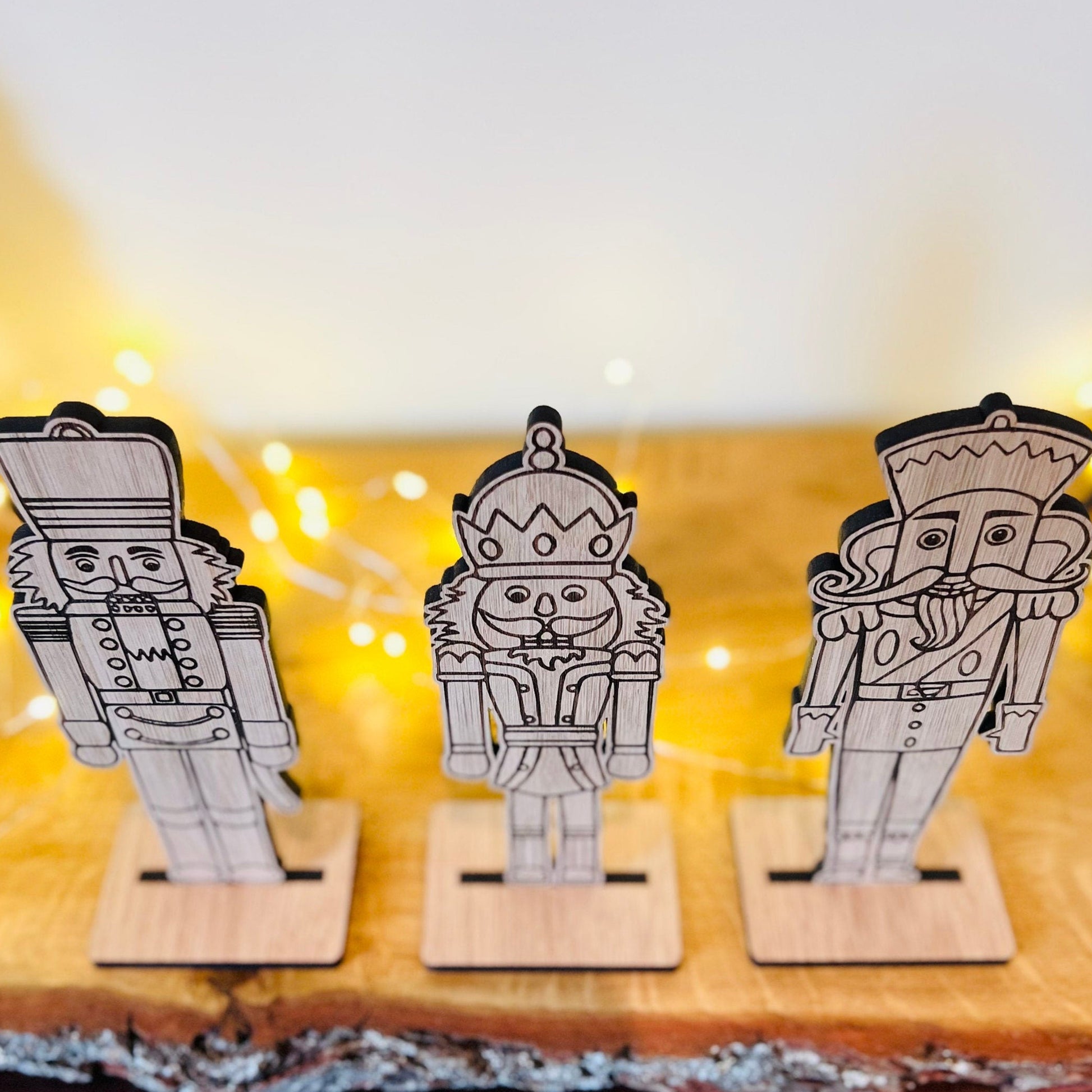 Set of Three Wooden Nutcrackers