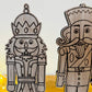Set of Three Wooden Nutcrackers