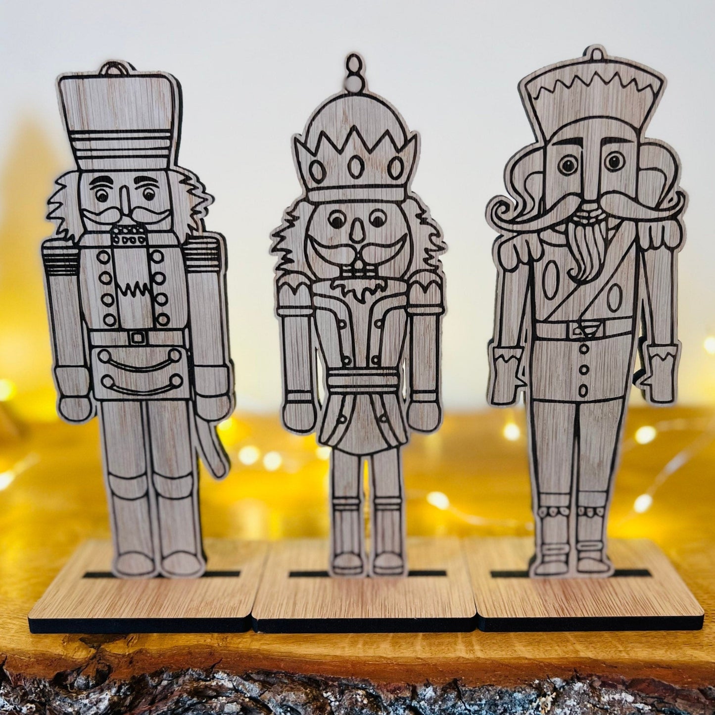 Set of Three Wooden Nutcrackers