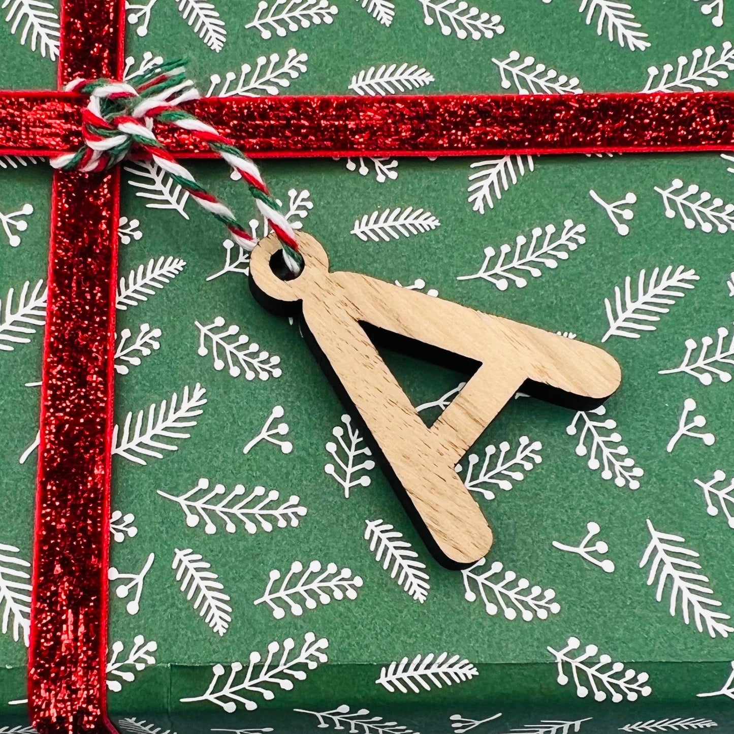 Wooden Letter Gift Tags