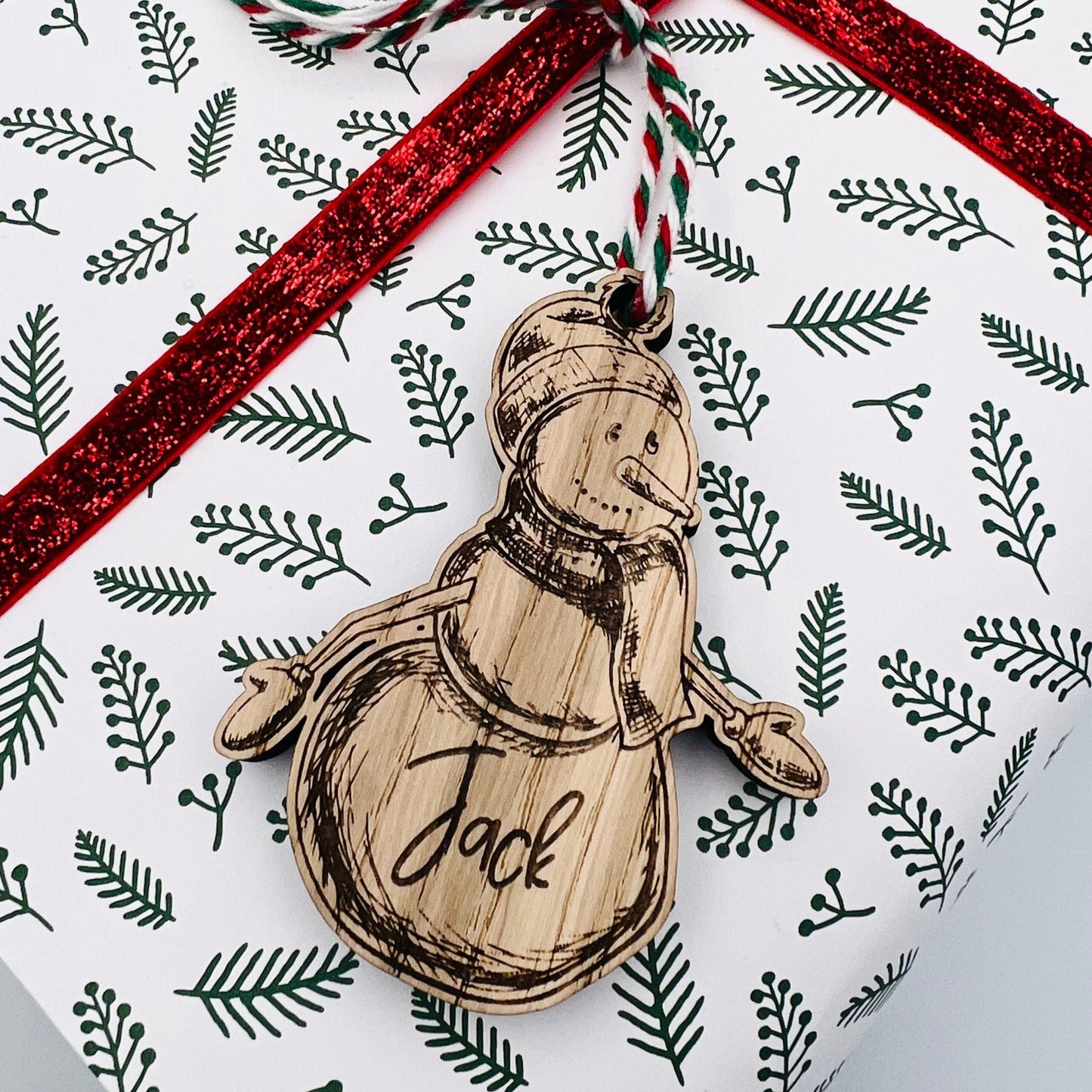 Personalised Snowman Gift Tags
