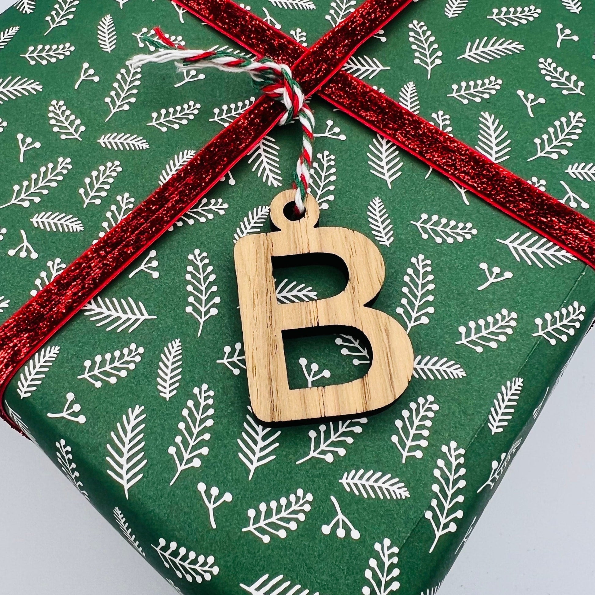 Wooden Letter Gift Tags