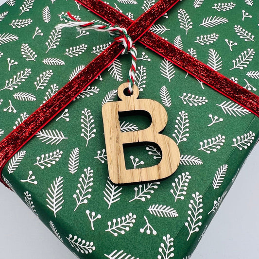Wooden Letter Gift Tags