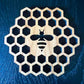 Bee and Honeycomb Coasters 