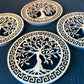 Wooden Celtic Tree of Life Coasters
